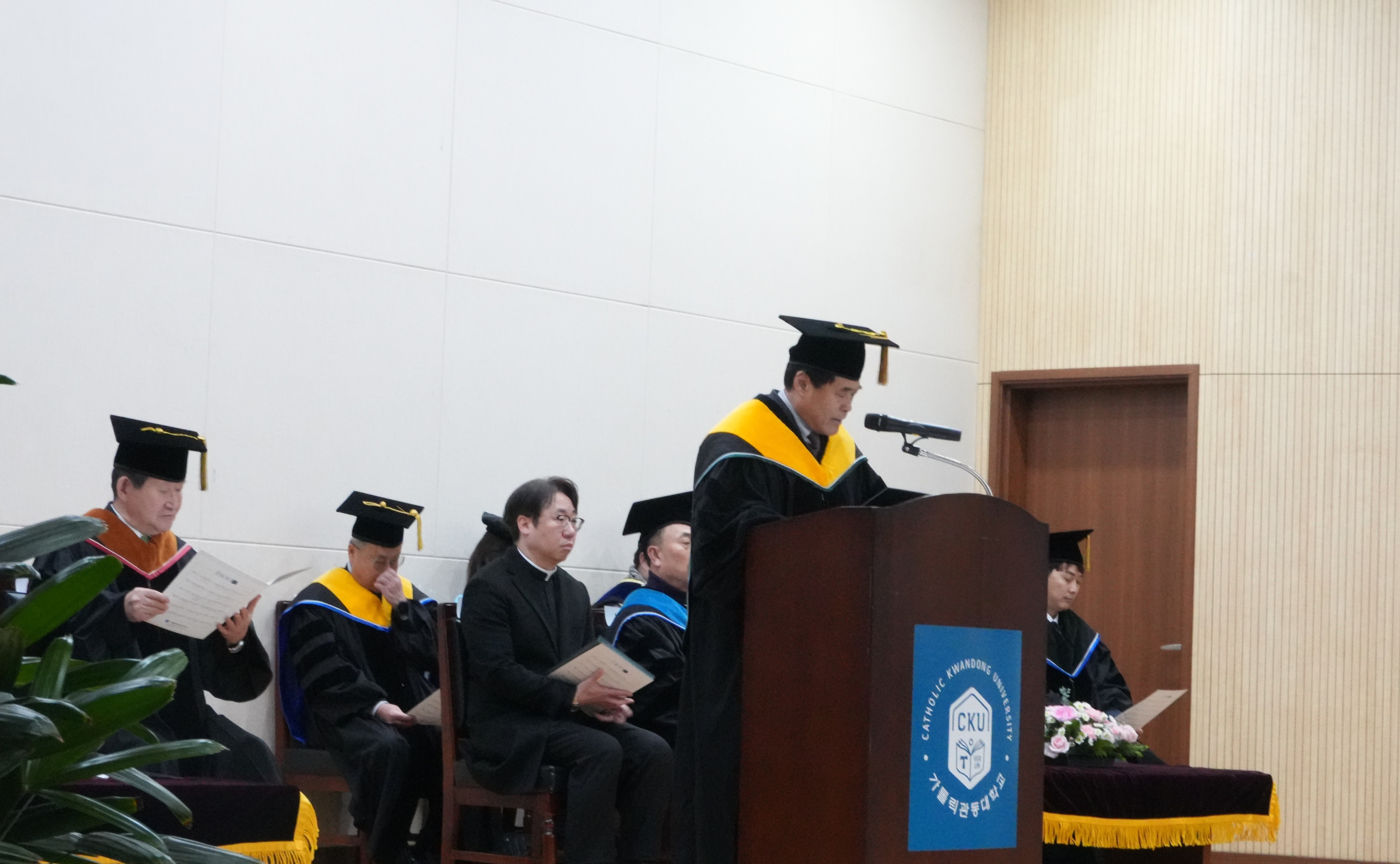 제67회 전기 학위수여식 기념사 사진 2