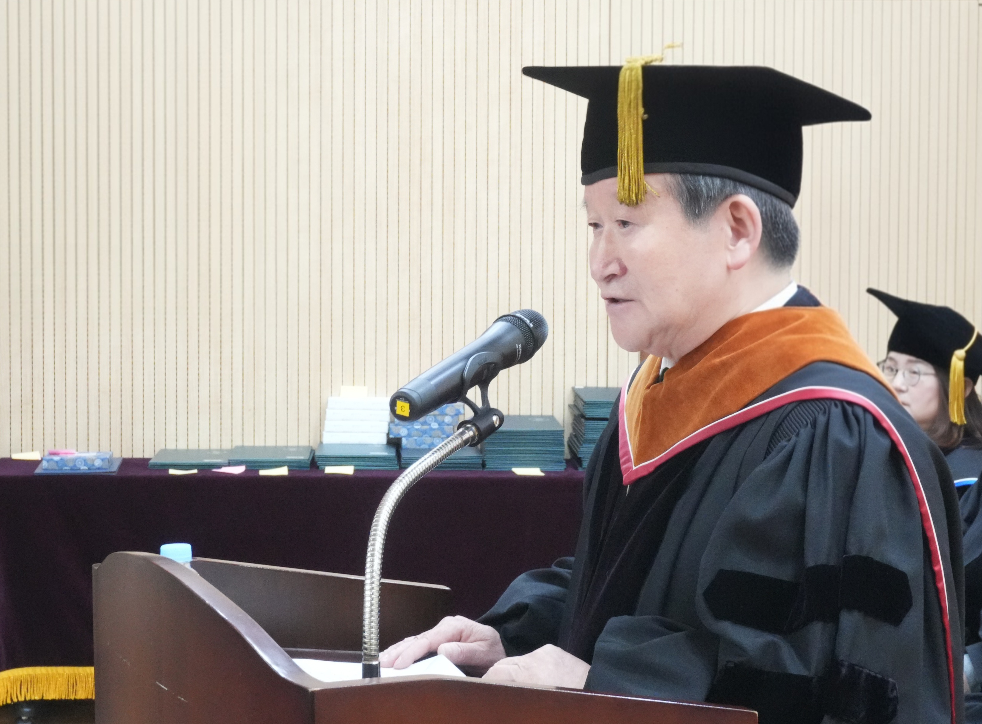 제67회 전기 학위수여식 기념사 사진