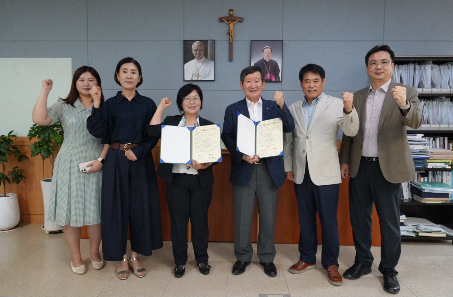 가톨릭관동대학교-(재)한국여성수련원, 상호협력 강화를 위한 업무협약(MOU) 체결 대표이미지